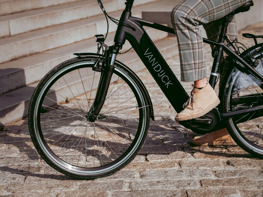 Elektrische fiets met riemaandrijving